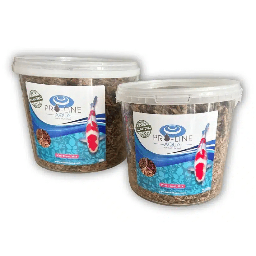 Pro Line Aqua Koi Treats Mix protein rich treats for koi and ornamental pond fish