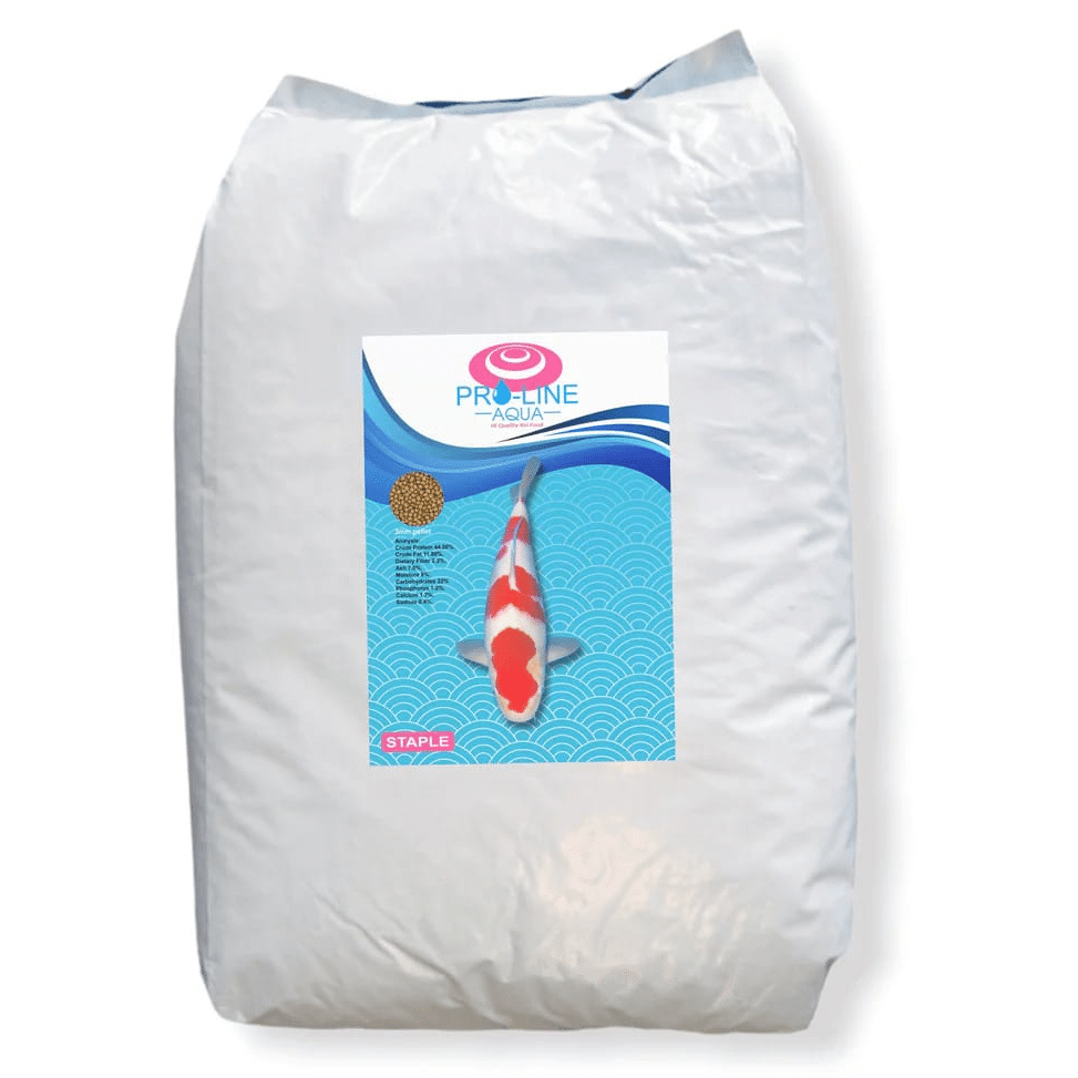 Pro Line Aqua Staple 15kg 3mm daily koi food for healthy pond fish growth and vitality