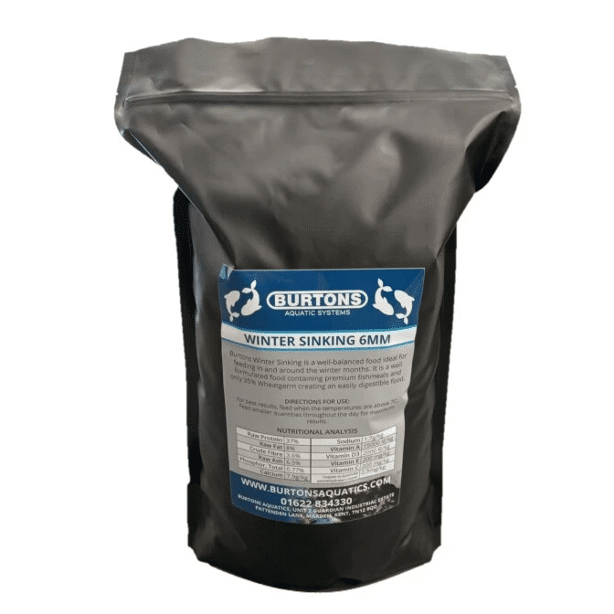 Burtons Winter Sinking Food for koi and pond fish in cooler water