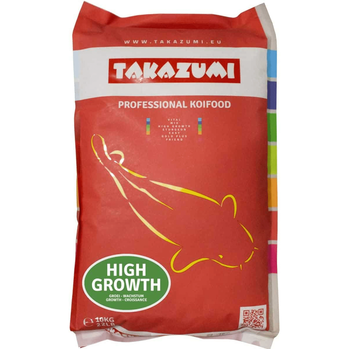 Takazumi High Growth floating koi pellets for rapid growth and development