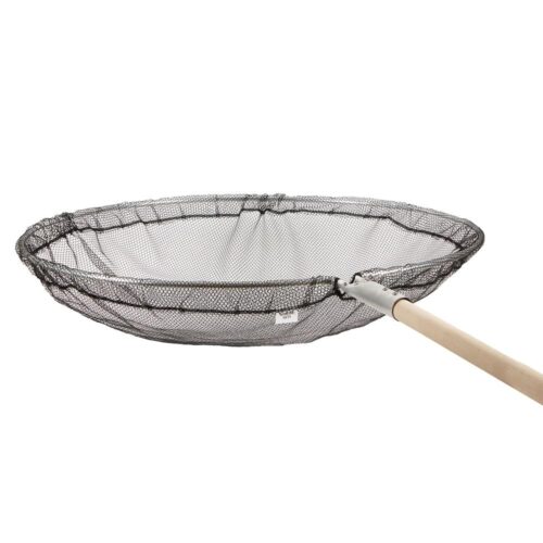 Norfine round koi pan net with wooden handle