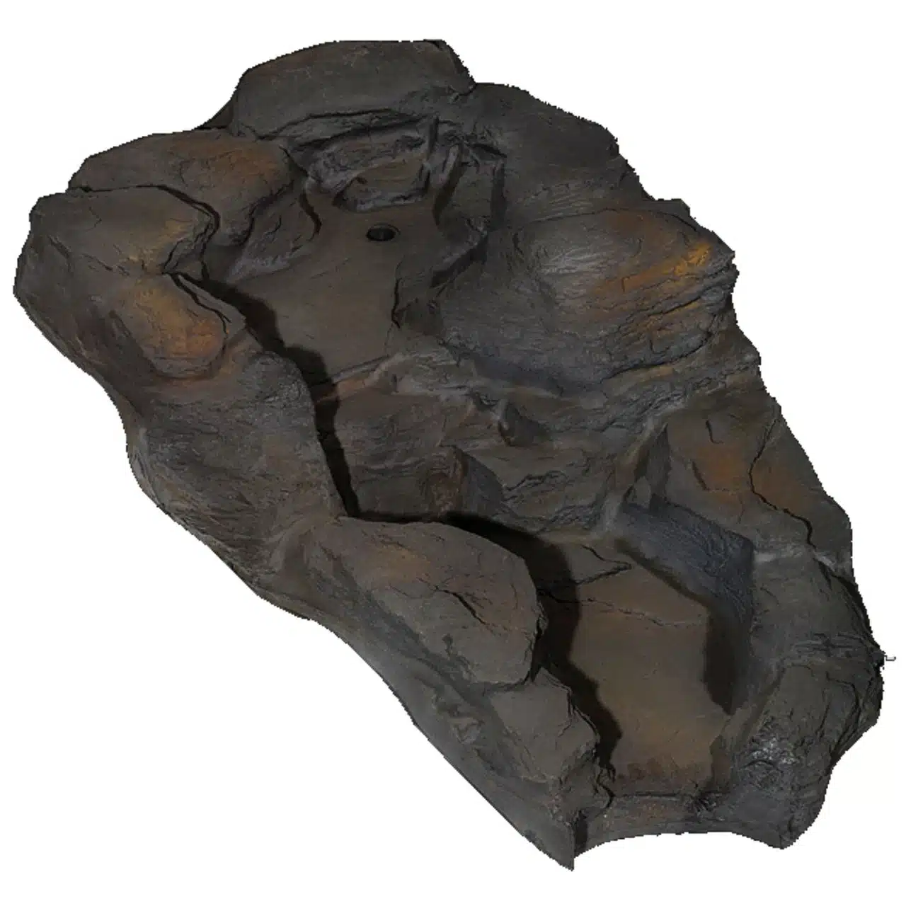 Rockways Atlantis Slate Step waterfall with textured brown slate finish