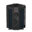 Thermotec Apex air source heat pump, angled view showing the top discharge fan and controller