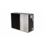 Thermotec Edge air source heat pump, angled view showing the front and right side