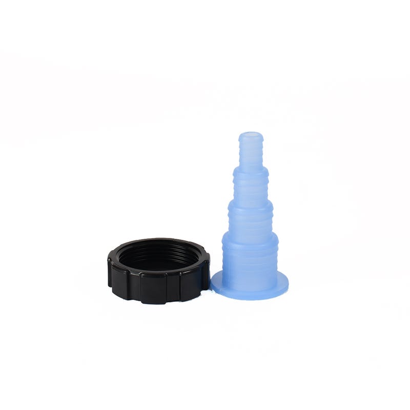 TMC Pond Clear Advantage stepped translucent hosetail and black retaining collar